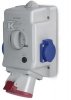 Gniazdo natynkowe OPTIMA-COMBI 3P+N+E 32A + 230V z przełącznikiem L-0-P .3257-1FFR 513